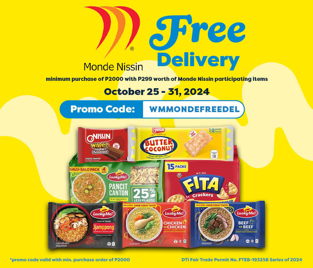 Free Delivery, Lucky Me, Pancit Canton, Fita, Butter Coconut, Nissin Wafer