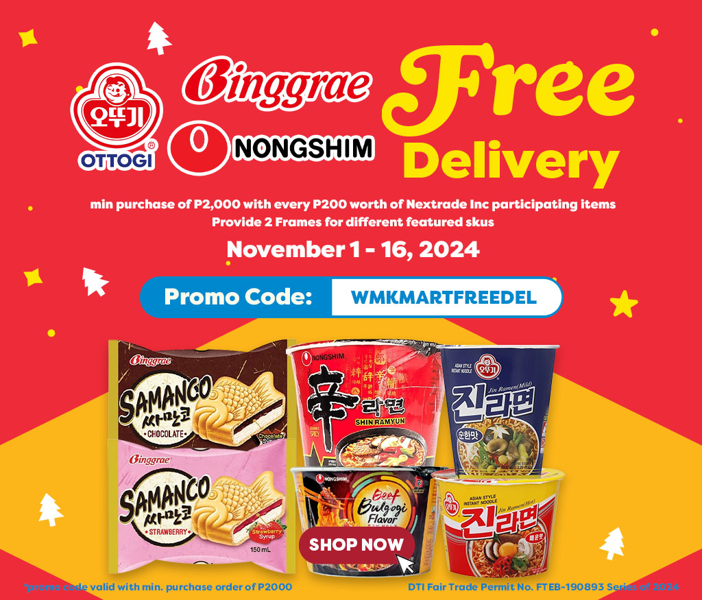 Free Delivery, samanco, nongshim, jin, ottogi