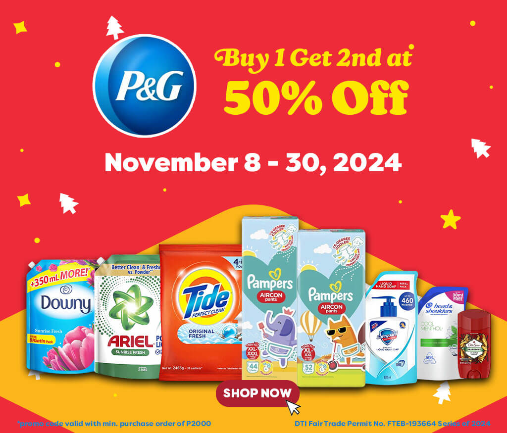 Buy 1 Get 2nd 50% off, P&G