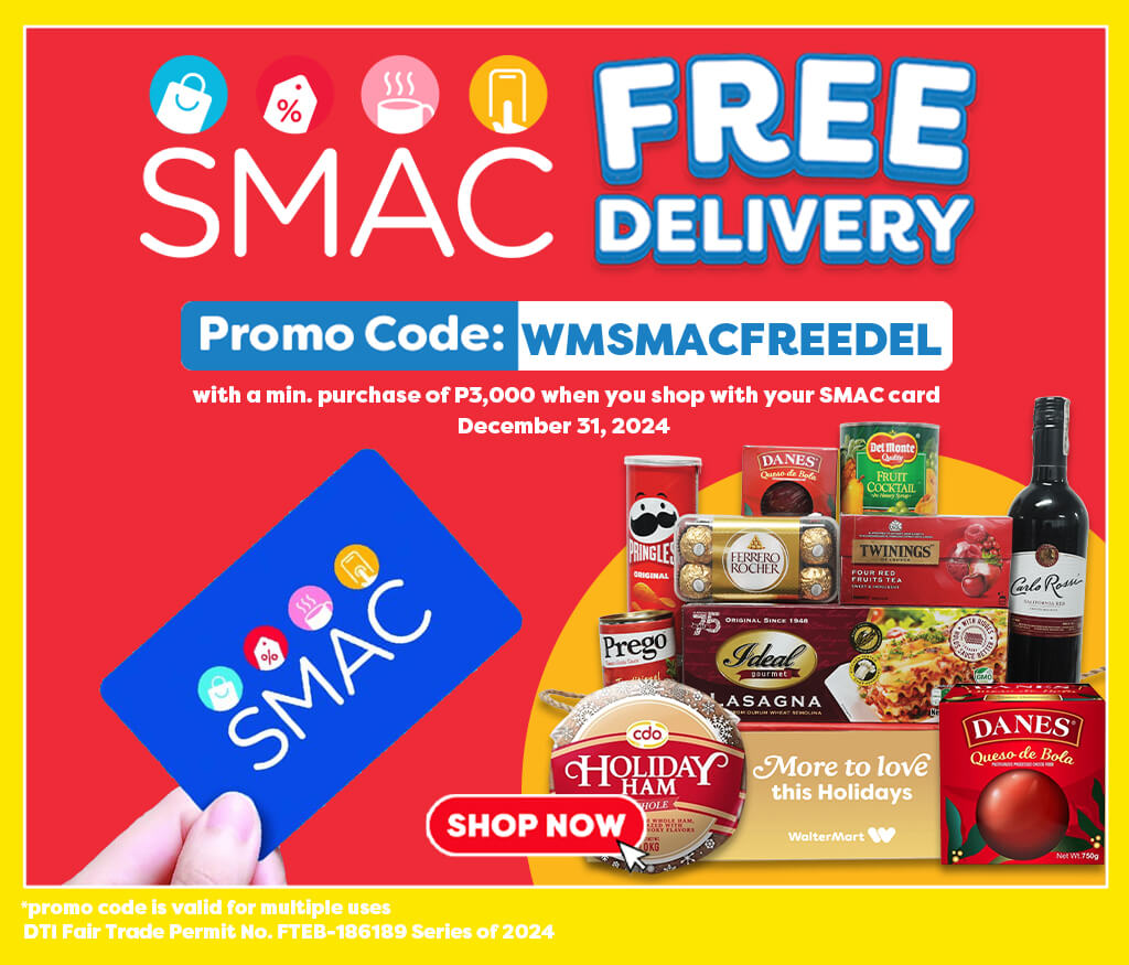 Free Delivery, SMAC, SM, SM Advantage Card, SMAC points