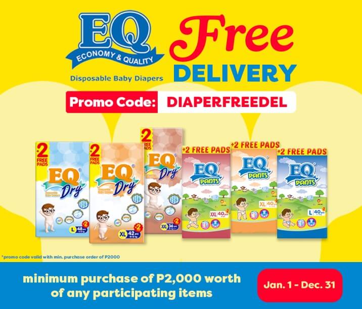 Free Delivery, Diaper, EQ